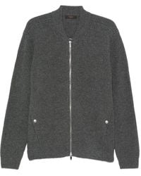 Zanone - Ribbed Zip-Up Cardigan - Lyst