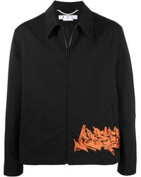 Off-White c/o Virgil Abloh - Chaqueta Bordada Con Cremallera - Lyst