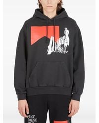 One Of These Days - Graphic-Print Cotton Hoodie - Lyst