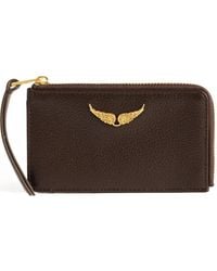 Zadig & Voltaire - Zv Card Grained Leather - Lyst