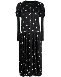 Lee Mathews - Polka Dot-print Midi Dress - Lyst