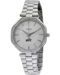 Timex - Ufc Jewel Crystal-Embelished Bezel 36Mm Watch - Lyst