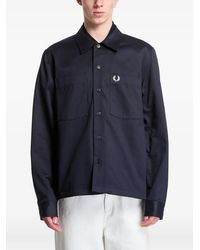 Fred Perry - Twill Overshirt - Lyst