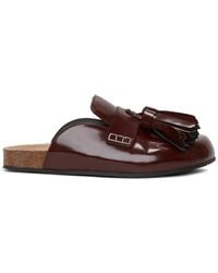 JW Anderson - Tassel-Detail Slip-On Leather Loafers - Lyst