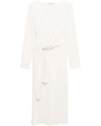 Jonathan Simkhai - Gewickeltes Skyla Midikleid Mit V-Ausschnitt - Lyst