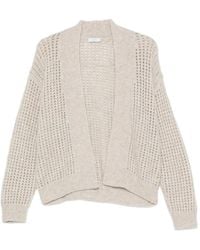 Peserico - Sequin-Embellished Open-Knit Cardigan - Lyst