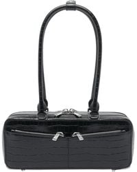 Self-Portrait - Borsa A Spalla Con Effetto Coccodrillo - Lyst