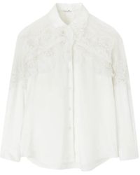 Ermanno Scervino - Chemise À Empiècements En Dentelle - Lyst