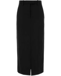 Brunello Cucinelli - Belt-Loops Pencil Midi Skirt - Lyst