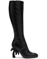 Palm Angels - Palm-Heel Leather Knee Boots - Lyst