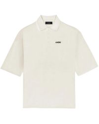 Amiri - Embroidered-Logo Oversized Polo Shirt - Lyst