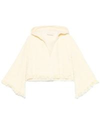 Zimmermann - Cropped Cotton Hoodie - Lyst