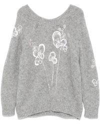 BERNADETTE - Floral-Motif Sweater - Lyst