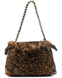 Loewe - Leopard Chain Clutch Bag - Lyst