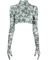 Vetements - Money-print Crop Top - Lyst