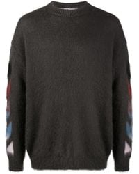 Off-White c/o Virgil Abloh - Diagonal Arrows Knitted Jumper - Lyst