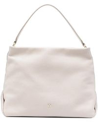 Aigner - Paola Grained Leather Shoulder Bag - Lyst