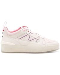 Moncler - Pivot Panelled Leather Sneakers - Lyst
