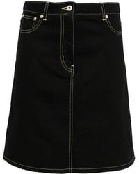KENZO - A-line Denim Miniskirt - Lyst