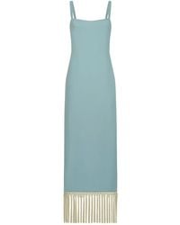 ‎Taller Marmo - Palermo Fringe-Detail Midi Dress - Lyst