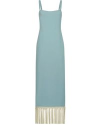 ‎Taller Marmo - Palermo Fringe-Detail Midi Dress - Lyst