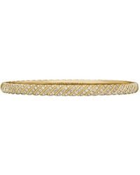 David Yurman - 18Kt Sculpted Cable Bangle Diamond Bracelet (4.6Mm) - Lyst