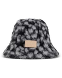 Fendi - Leopard-Print Logo-Patch Bucket Hat - Lyst