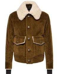 Moncler - Doudoune Givrand En Velours Côtelé - Lyst