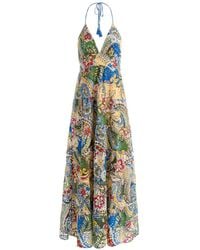 Alice + Olivia - Karolina Tiered Paisley-Print Dress - Lyst