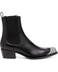 DIESEL - D-Calamity Ab Leather Boots - Lyst