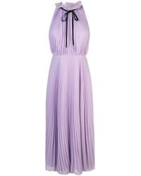 JILL Jill Stuart Pleated Chiffon Dress - Purple