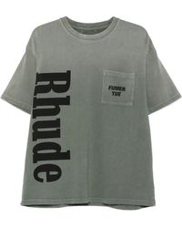 Rhude - Logo-Print Pocket T-Shirt - Lyst