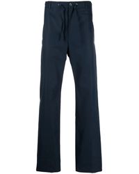 McQueen - Drawstring-Waist Cotton Trousers - Lyst