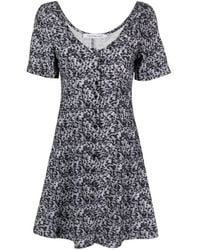 Calvin Klein - Vestido corto con estampado abstracto - Lyst