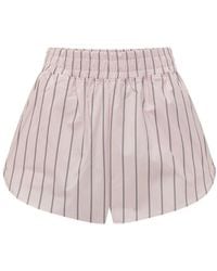 A PAPER KID - Short À Rayures - Lyst