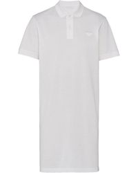 Prada - Long Piqué Polo Shirt - Lyst