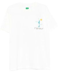 flâneur - Logo-Graphic T-Shirt - Lyst