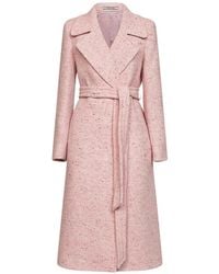 Tagliatore - Molly Herringbone-Pattern Belted Coat - Lyst