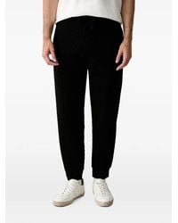 ARMANI EXCHANGE - Monogram-Pattern Drawstring Track Pants - Lyst