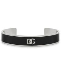 Dolce & Gabbana - Emailliertes Armband mit Logo-Prägung - Lyst