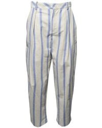 FRONT STREET 8 - Striped Trousers - Lyst