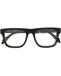 McQueen - Tortoiseshell-Effect Square-Frame Glasses - Lyst