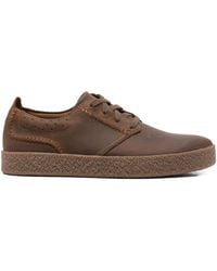Clarks - Streethill Laced Leather Sneakers - Lyst