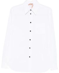 N°21 - Buttoned Long-Sleeve Shirt - Lyst