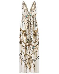 CAMILLA - Open-Back Cape Dress - Lyst