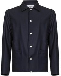 D4.0 - Snap-Button Wool Jacket - Lyst