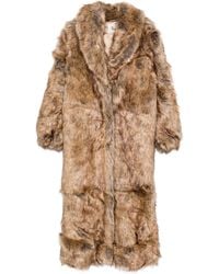 THE GARMENT - Abrigo de piel artificial con botones - Lyst