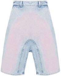 Y. Project - Souffle Faded Denim Shorts - Men's - Cotton - Lyst