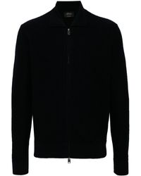 Brioni - Ribbed Cashmere Zip-front Sweater - Lyst