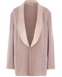 Alberta Ferretti - Satin-Collar Blazer - Lyst